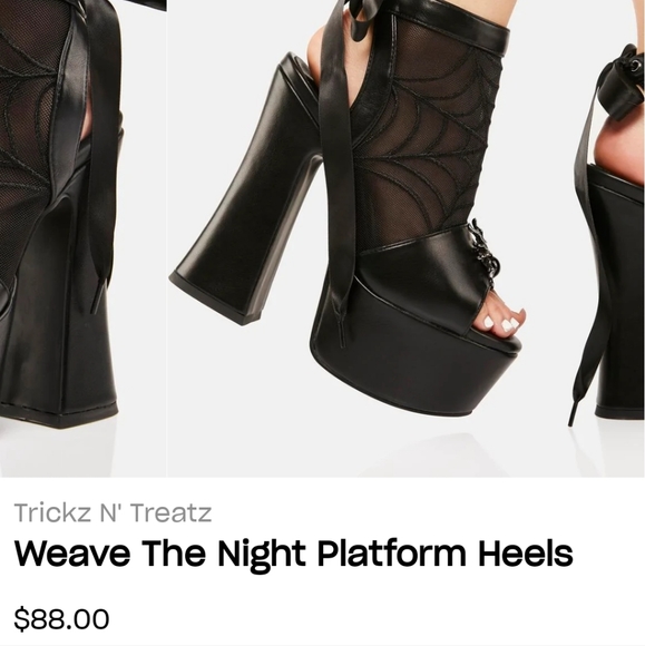Weave the Night platform heels - Picture 8 of 10